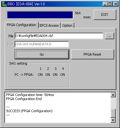 BBC[EDA-004] : Configuration Tool for EDA-004 - HuMANDATA LTD.